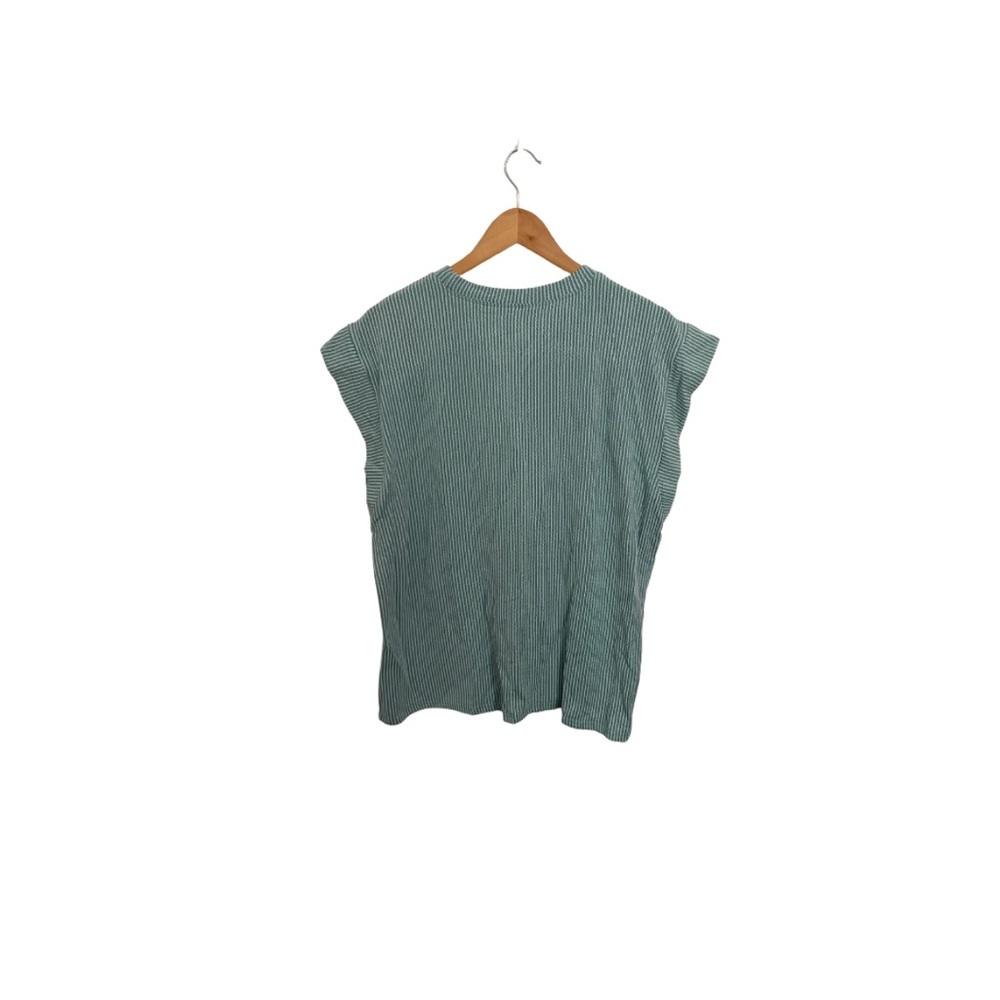 Striped Green Women's Top - Picture 2 of 4
